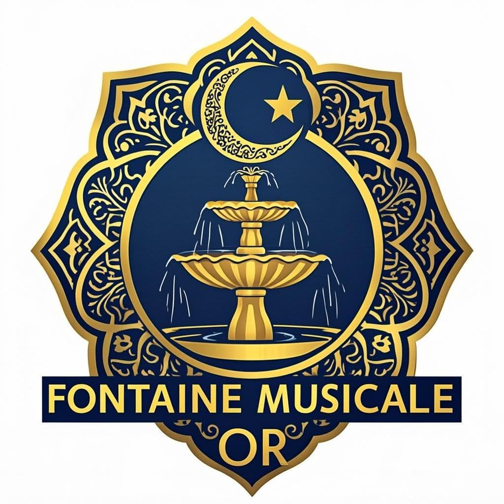 Emblème Fontaine Musicale Or