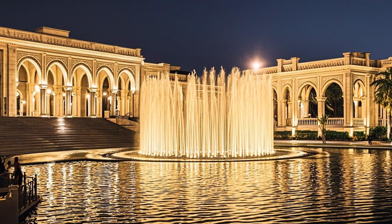 Fontaine Musicale Or - Spectacle nocturne